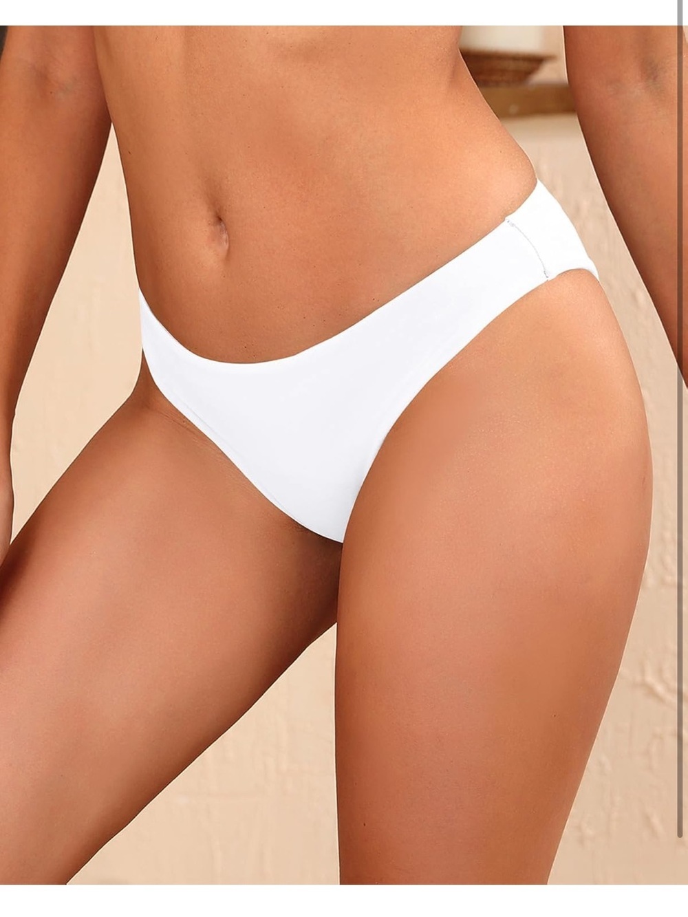 Low Rise Bikini Bottoms - Moderate Coverage Low Waisted XS 1191-5 - Picture 4 of 8